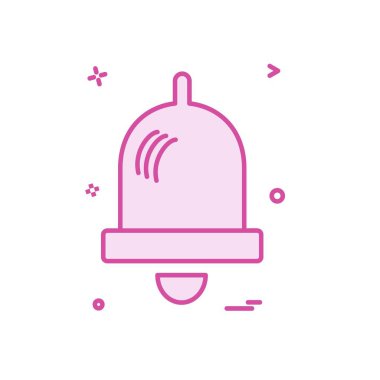 Çan simgesi tasarım vektörü