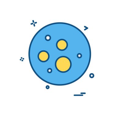 Bakteri simge tasarlamak vektör