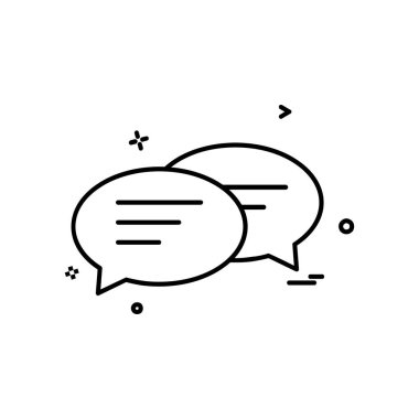 İleti simge tasarlamak vektör