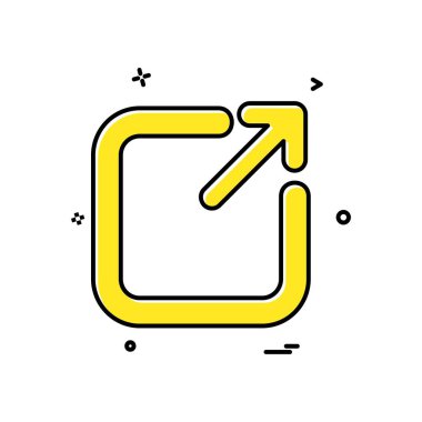 Çıkış simge tasarlamak vektör