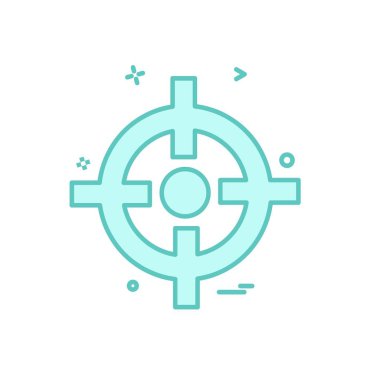 Hedef simge tasarlamak vektör