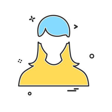 Kadın simge tasarlamak vektör