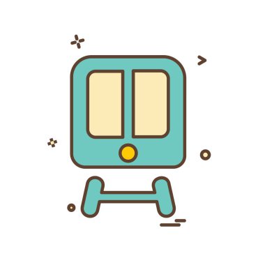 Tren simge tasarlamak vektör