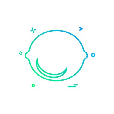 Limon simgesi tasarım vektörü