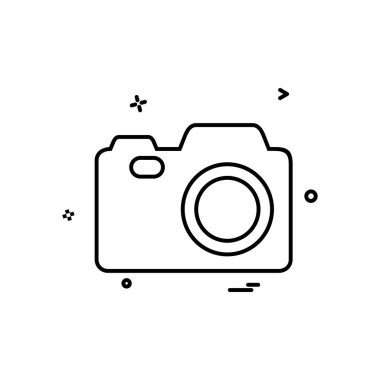 Kamera simgesi tasarım vektörü