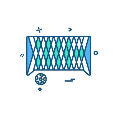 Futbol ikonu tasarım vektörü