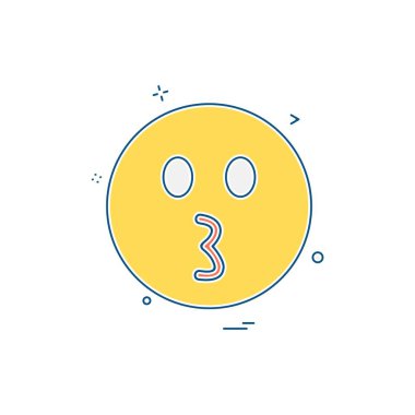 Emoji simgeleri tasarım vektörü 