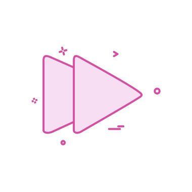 İleri medya simge tasarlamak vektör 