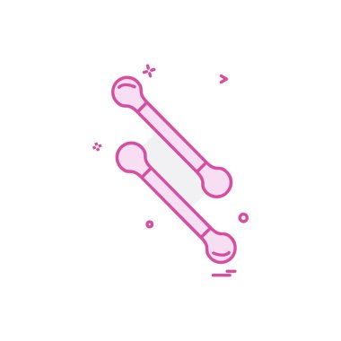 Makyaj simgesi tasarım vektörü