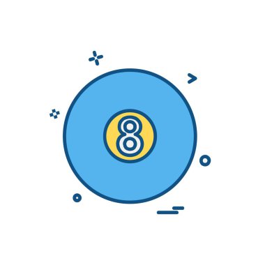 Topu simge tasarlamak vektör