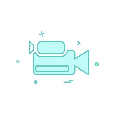 Kamera simgesi tasarım vektörü