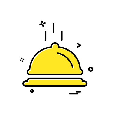 Gıda simgesi tasarım vektörü