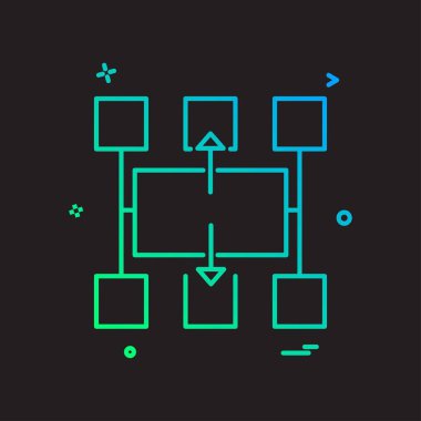 Akış çizelgesi tasarım vektörü