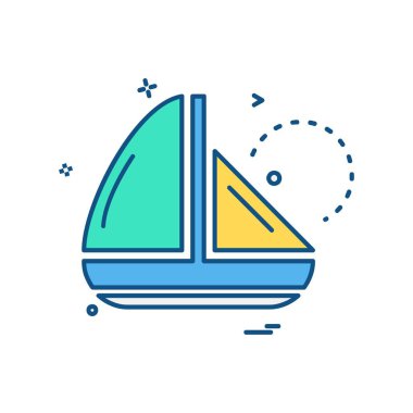 Yüzme simge tasarlamak vektör 