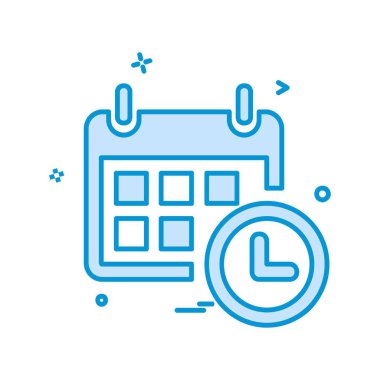 Takvim simgesi tasarım vektörü 