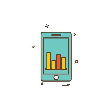 Mobil simge tasarım vektörü