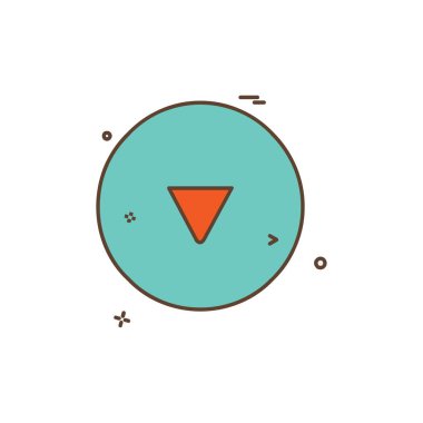 Ok simgesi tasarım vektörü