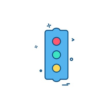 Trafik simgesi tasarım vektörü