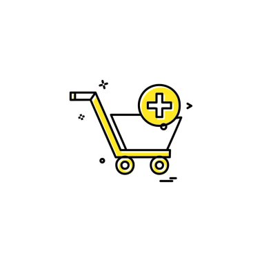 Alışveriş simgesi tasarım vektörü