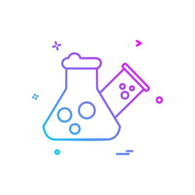 Şişesi simgesi tasarım, renkli vektör çizim