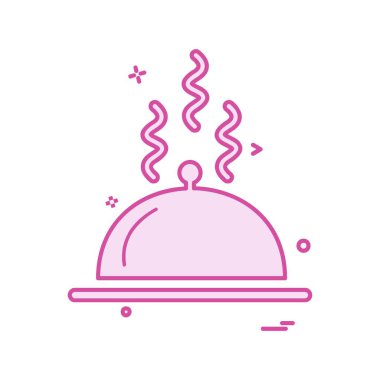 Gıda simgesi tasarım vektörü