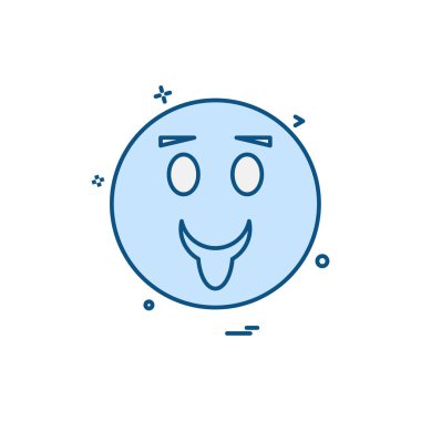 Emoji simgeleri tasarım vektörü 