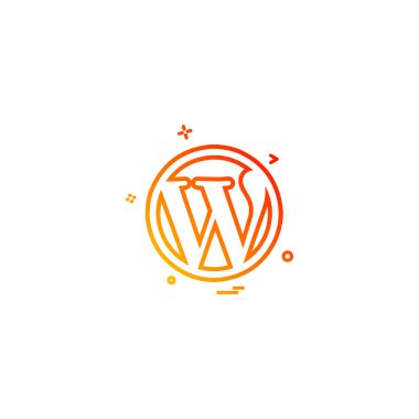 WordPress simge tasarlamak vektör