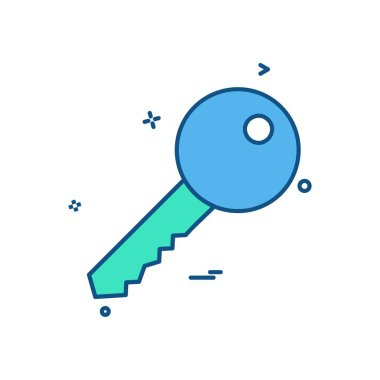 tuş kilidi simge vektör tasarımı 