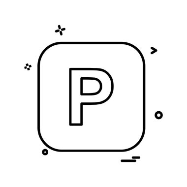 İngilizce alfabe simge tasarlamak vektör 