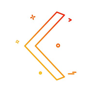 Ok simgesi tasarım vektörü