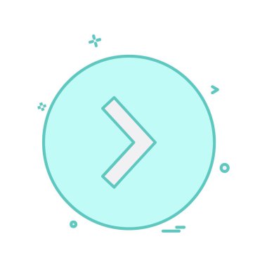 Sağ ok simge tasarlamak vektör