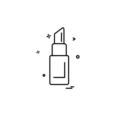 Makyaj simgesi tasarım vektörü