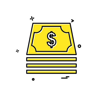 Dolar simgesi tasarım vektörü