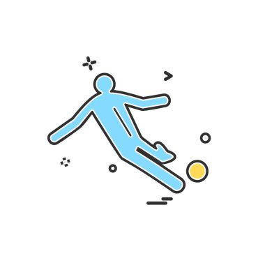 Futbol ikonu tasarım vektörü