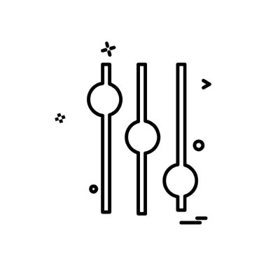 Eşitleştirici simge tasarım vektörü