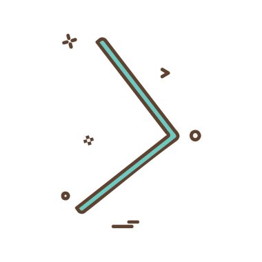 Sağ ok simge tasarlamak vektör