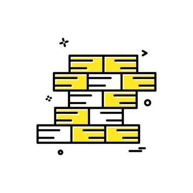 duvar simgesi vektör tasarımı