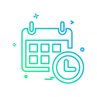 Takvim simgesi tasarım vektörü 