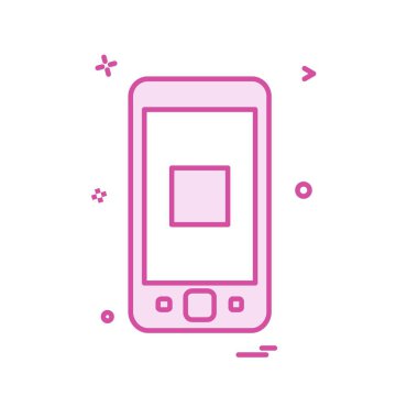 Akıllı telefon simge tasarlamak vektör 