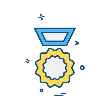 madalya simge tasarlamak vektör 