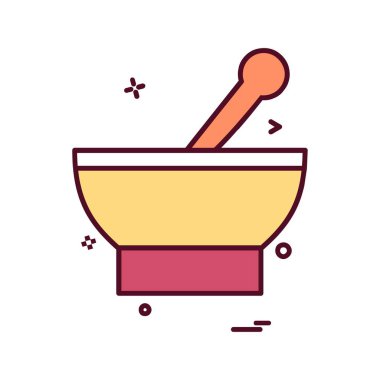 Gıda simgesi tasarım vektörü