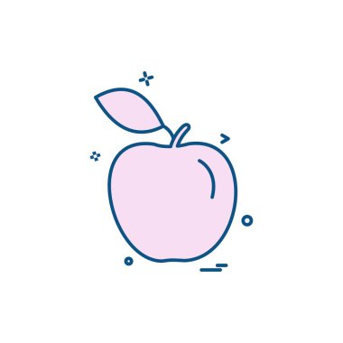 Meyve simgesi tasarım vektörü