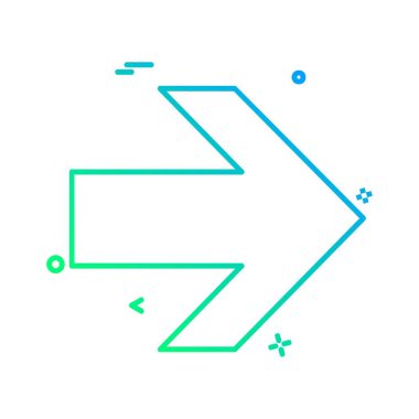 Ok simgesi tasarım vektörü