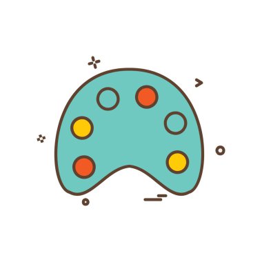 Boya düz simge vektör çizim 