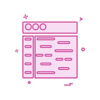 Web düzen simge tasarlamak vektör