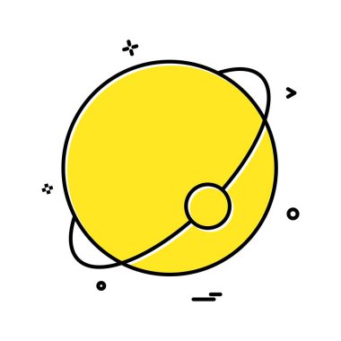 Atom küre simge vektör tasarımı