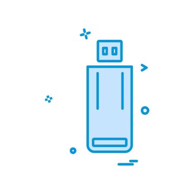 Usb simge tasarım vektörü