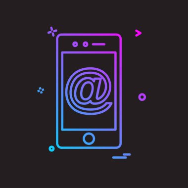 Akıllı telefon simge tasarlamak vektör 