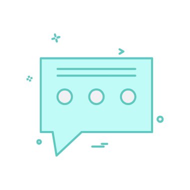 İleti simgesi tasarım vektörü