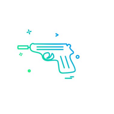 Silah simge tasarlamak vektör 